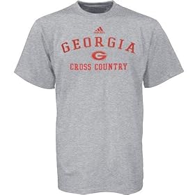 Adidas Georgia Bulldogs Ash Practice Cross Country T-shirt