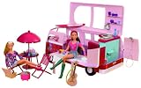 Simba 105739423 - Steffi Love, Flower Power Bus, Auto inklusive Puppe und ganz viel Zubehör