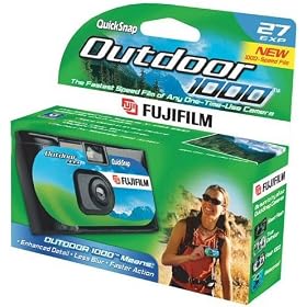 FujiFilm QuickSnap 35mm Outdoor 1000 High-Speed One-Time-Use Fuji Camera 27 Exposure - 01200017 by Fuji