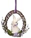 Straw bunny wreath small