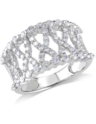 14k White Gold Diamond Ring (1 Cttw, G-H Color, I1-I2 Clarity)