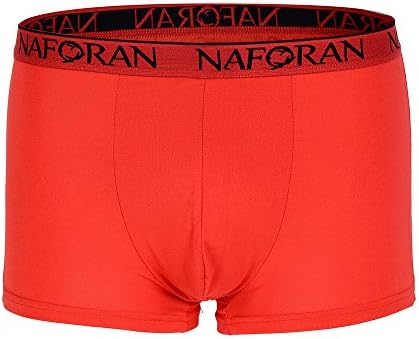 Zloveyourself Men's Boxer Brief 3-pcs Set Sexy Good Luck Underwear Red Cotton