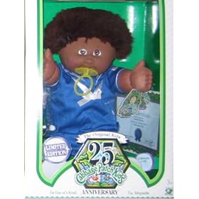 Click here to buy Cabbage Patch Kids 25th Anniversary BOY African American Doll Limited Edition.