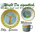 Wei�t du eigentlich, wie lieb ich dich hab? 3tlg. Kindergeschirr