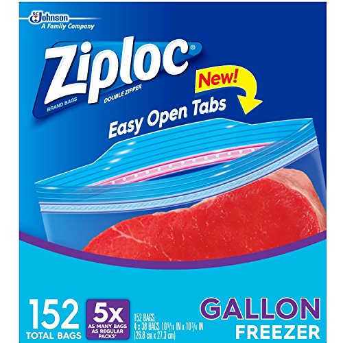 Double Zipper Freezer Gallon Bags