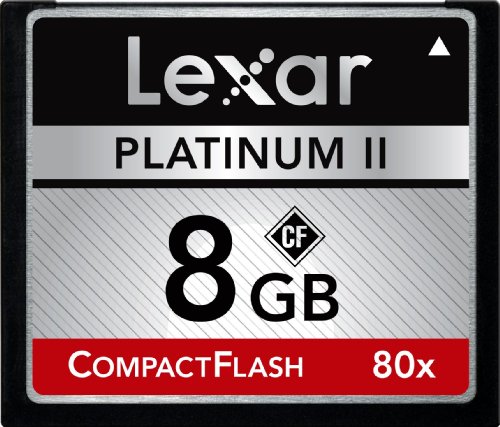 Lexar Platinum II 8 GB  80x CompactFlash Memory Card LCF8GBBSBNA080