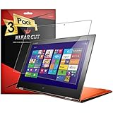 Klear Cut [3 Pack] - Screen Protector for Lenovo Yoga 2 Pro - Lifetime Replacement Warranty - Anti-Bubble & Anti-Fingerprint High Definition (HD) Clear Premium PET Cover - Retail Packaging