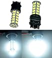Cutequeen Trading 2 X 3157 White 500 Lumens Super Bright 68 SMD 3528 Chipsets Standard 3157 Base NON Srck Base LED Bulbs Turn Signal Corner Lamp Side Marker Reverse