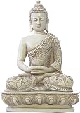 Sm. Nepali Buddha, Meditation pose, 5.5H, stone finish