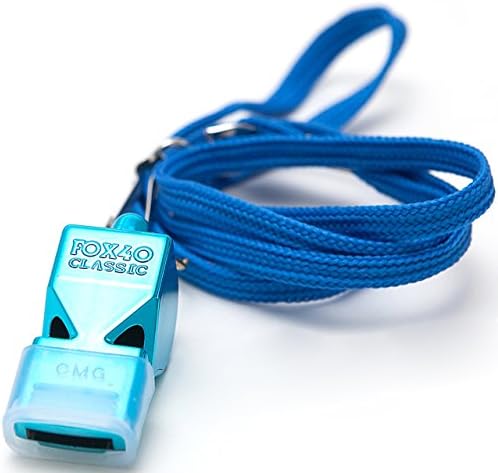 ATTOL® Color Loud Safety Survival Coach Emergency Whistle With Lanyard 01 blue