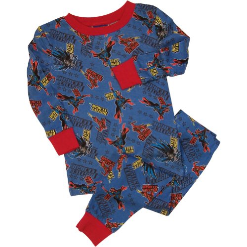  Justice League Team TO Young Boys Pajamas Set, Blue