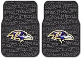 Rubber Front Floor Mats - NFL Football - Baltimore Ravens - Pair