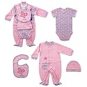 4-Piece Butterfly Garden Layette Set, Newborn
