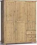 Steens 15930830 Kleiderschrank Henrik 188 x 154 x 60 cm Kiefer massiv, gelaugt ge&ouml;lt
