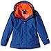 The North Face Kids Boys Resolve Reflective Jacket (Little Big Kids), Monster Blue/Shocking Orange, SM (7-8