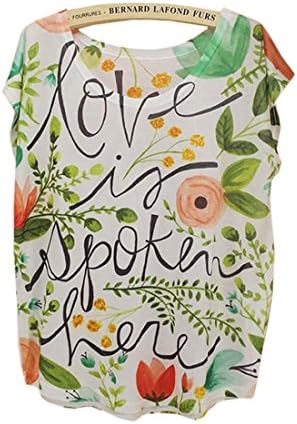 Madinidia Vintage Flower Women's Short Sleeve T-shirt Tee T Shirts