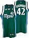 Jerry Stackhouse Jersey: adidas Green Swingman #42 Dallas Mavericks Jersey - Large