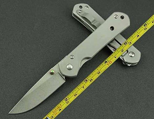 Premium Quality Outdoor Stainless Steel Pocket Folding Blade Survival Knife Tactical Knives Ideal for Hiking Camping, Type 6