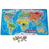Janod - J05500 - Puzzle - Monde Magnétique