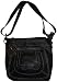 Women's Tignanello Purse Handbag Pebble Leather X-Body Shoulder Black
