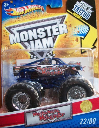 2010 Hot Wheels Monster Jam Tattoo Series Mechanical Mischief First Edition 1:64 Scale Collectible Truck #22/80
