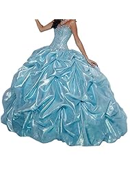 Sweetheart Crystal Crystals Pleated Quinceanera Dress 