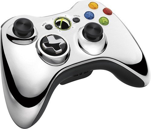New Microsoft Xbox 360 Special Edition Chrome Series Wireless Controller Good Quality Fast Shipping