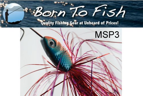 1.7Oz Muskie Spinnerbait with Purple Craw Skirt by Born To Fish
