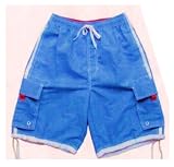 Mens Wise Guy Swim Trunks Solid/Stripe (4 color choices)