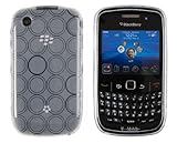 Soft Gel Circles Case for BlackBerry Curve 8520 / 8530 / 9300 - Clear