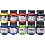 Jacquard JAC801S Dye-Na-Flow Specialty Paint Set, 0.125 pint Capacity Jars, Assorted Color