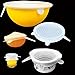 Silicone Lids - Best Home & Kitchens Gadget For Covering Bowls, Jars, Mugs And More - Airtight Seal For Keeping Food Fresh Longer - No More Spills - Special 5 Pack Set