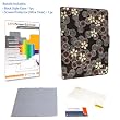 JAVOedge Cherry Blossom (Cocoa) Book Style Case + Ultra Clear JAVOscreen for the Amazon Kindle 2