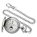 Charles-Hubert, Paris Stainless Steel Two-Tone Automatic Pocket Watch