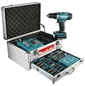 Makita BDF343RHEX5 Akku-Bohrschauber 14,4 V, 2 Akkus, inklusiv 96-teiligem Zubehörset im Alu-Koffer