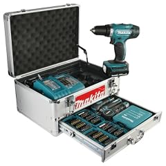 Makita BDF343RHEX5  Akku-Bohrschauber 14,4 V, 2 Akkus, inklusiv 96-teiligem Zubeh�rset im Alu-Koffer