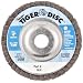 Weiler Tiger Abrasive Flap Disc, Type 29, Round Hole, Aluminum Backing, Zirconia Alumina