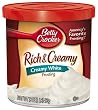 Betty Crocker Rich & Creamy Frosting, Creamy White, 16-Ounce Containers (Pack of 8)