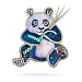 Panda with Bamboo Pin #0757