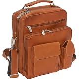 Piel Leather Deluxe Men’s Bag – 12″ X 8″ X 10.5″ – Leather – Saddle – Saddle Review thumbnail