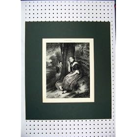Gravure du Panier Se Reposant Trina d'Arbre de Belle Femme