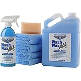 Waterless Car Wash Wax Kit 144 oz. Aircraft Quality Wash Wax for your Car RV & Boat. Guaranteed Best Waterless Wash on the Market
