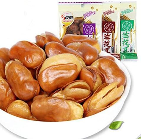 Helen Ou@ Suzhou Specialty: Shaming Broad Beans Welsh Onion Chicken Bruillon Flavor 500g/17.63oz/1.10lb