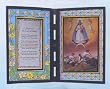 Caridad del Cobre (Our Lady of Charity) Stained Glass Plaque in English or Spanish, 10" x 7" - MADE IN ITALY