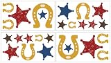 Wild West Cowboy Wall Decals - Set of 4 Sheets