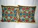 2 Army Green Wool Embroidered Ethnic Designer Pillow Cushion Cover 16"s