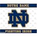Tailgate Pad Non-Slip Flexible Cutting Board, Placemat, Notre Dame