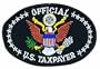 Official Us Taxpayer Logo Embroidered Iron on or Sew on Patch
