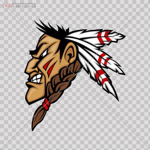 Decal Vinyl Stickers Indian Car Window Wall Art Decor Doors Helmet Truck Motorcycle Note Book Mobile Laptop Size: 4 X 3.6 Inches Vinyl color print