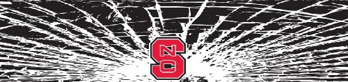 North Carolina State Wolfpack Shattered Auto Visor Decal